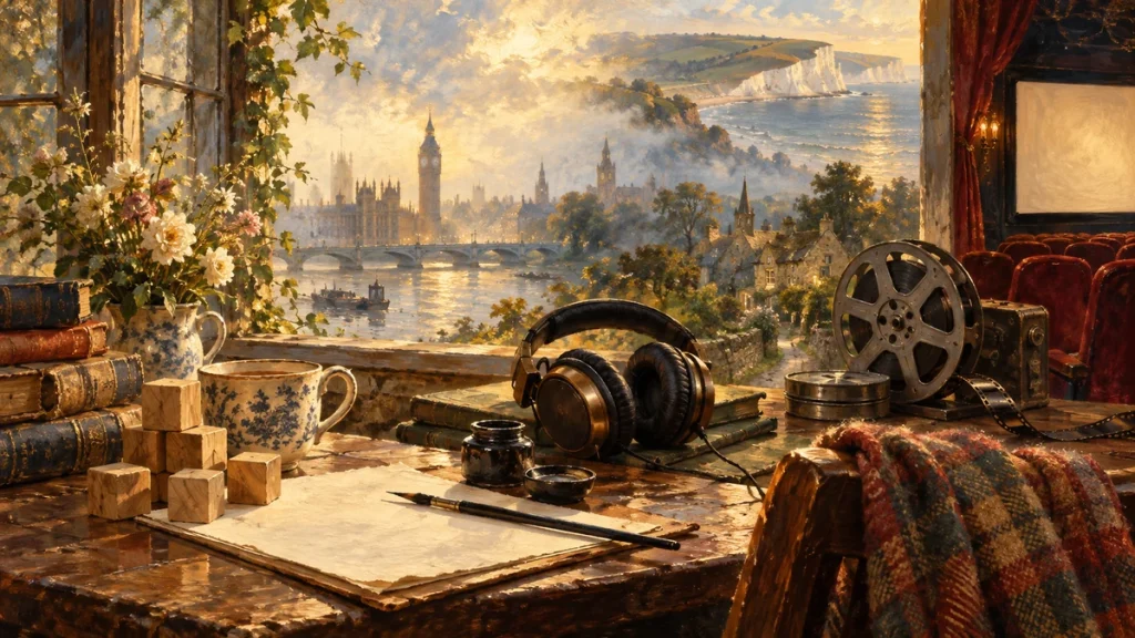 Painted illustration for 15 Best Podcasts to Learn English